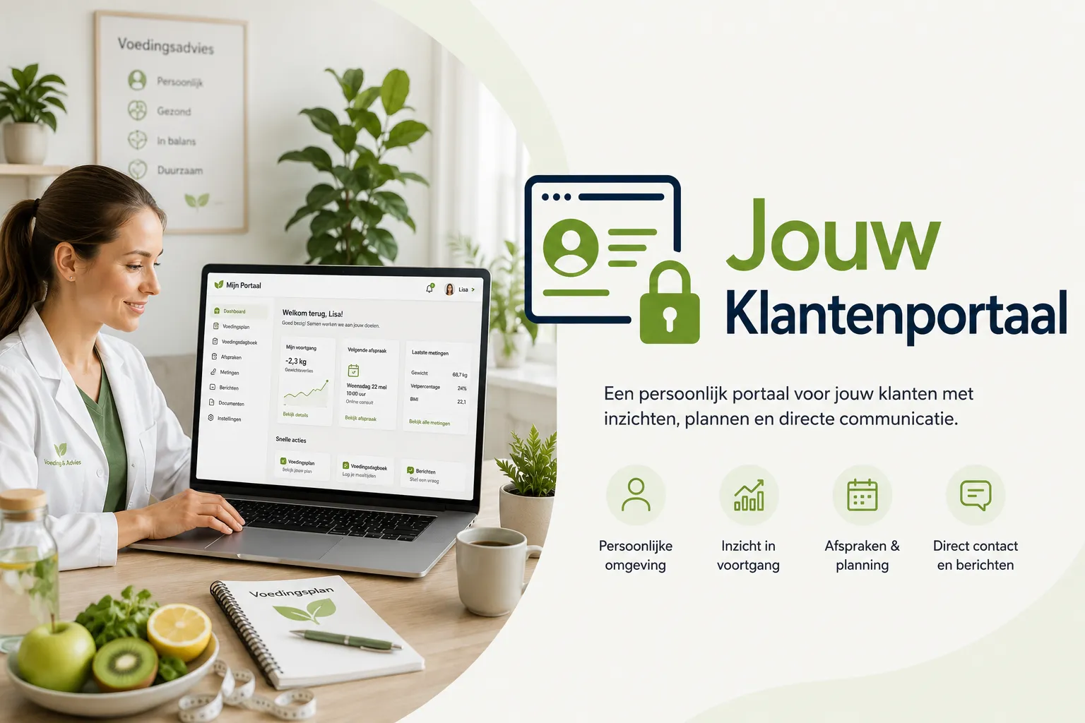 Voorbeeld voor een diëtistenpraktijk